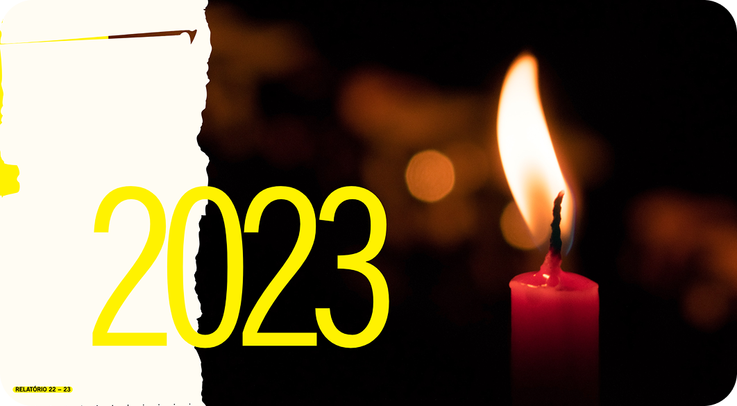 Detail of the Amnesty International Brazil annual report layout.