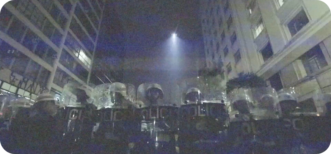 Detail of the Amnesty International Brazil anniversary video.