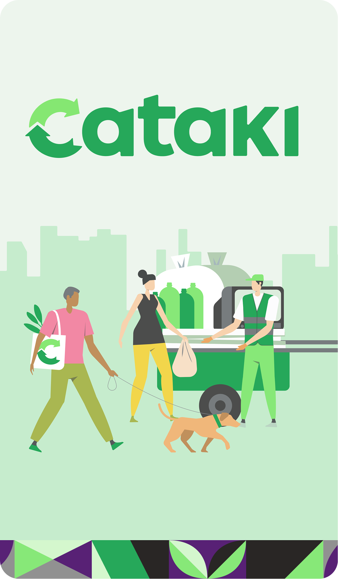 Page from Cataki's brand manual showing the logo and color variations.