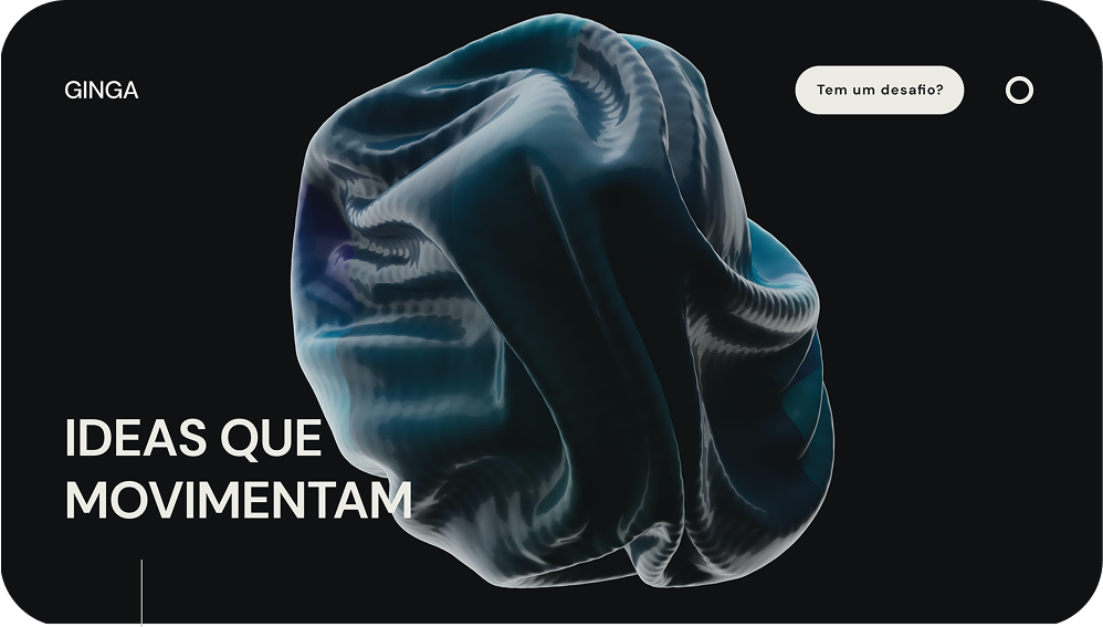 Detail of the Ginga website navigation and layout.