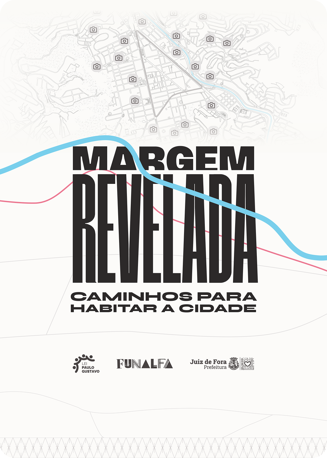 Detail of the Margem Revelada exhibition identity.