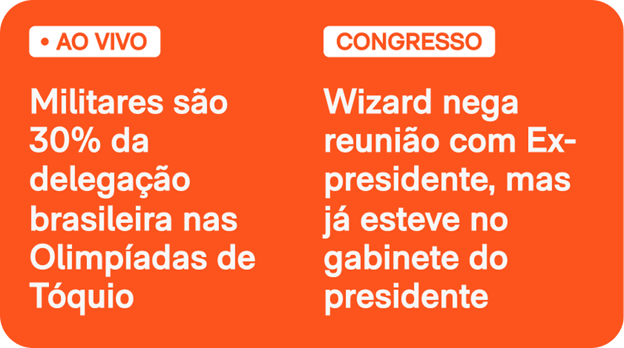 Detail of the Poder360 news portal layout.